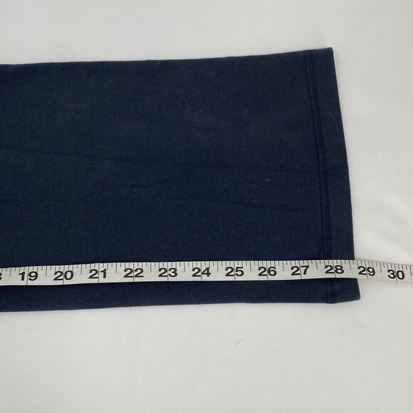 Old Navy Active Foldover Yoga Pants Gray Logo Back Flare Legs Small Petite Y2K - Picture 10 of 10